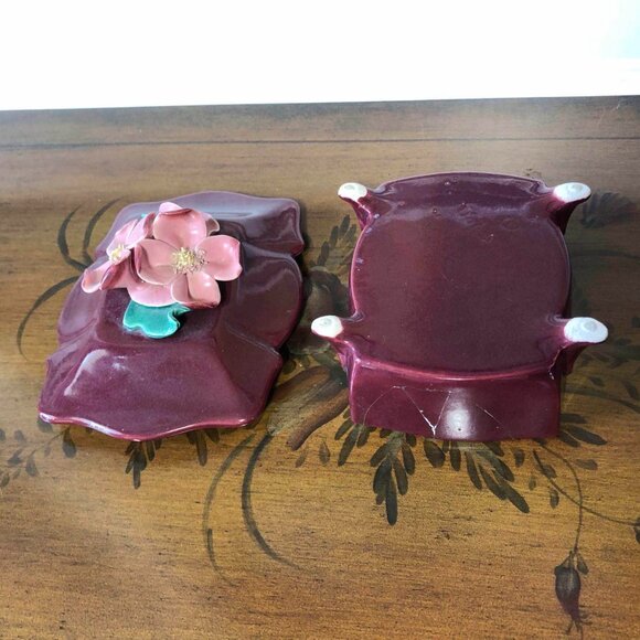 California pottery - Johannes Brahm floral lidded trinket box - Picture 8 of 12